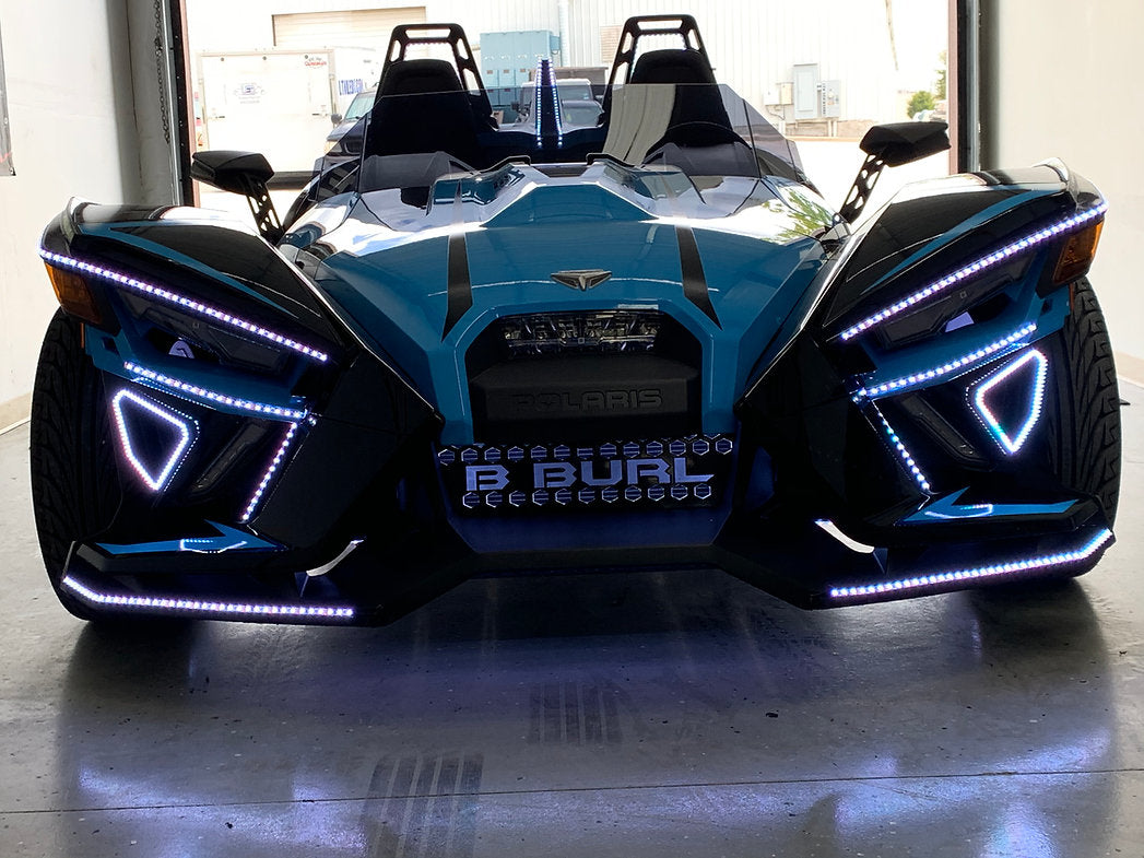 LITE THE NITE LEDS S TYPE BLACKOUT CHASE DYNAMIC FX KIT WITH WHEEL RINGS FOR THE POLARIS SLINGSHOT (2022-2024)