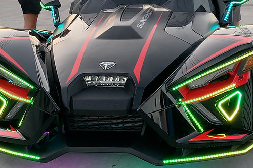 LITE THE NITE LEDS S TYPE CLEAR CHASE FX KIT (WITHOUT WHEEL RINGS) FOR THE POLARIS SLINGSHOT (2022-2024)