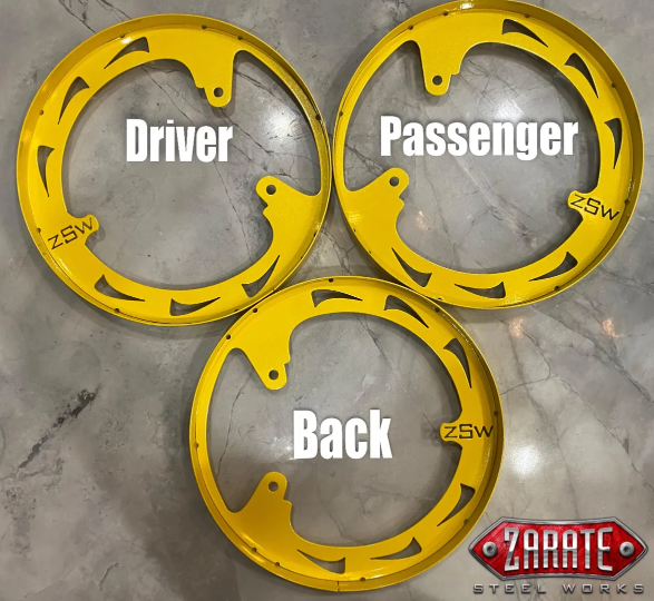 Zarate Steel Works SS Wheel Ring DIY Kit-Blade (2015–2022+)