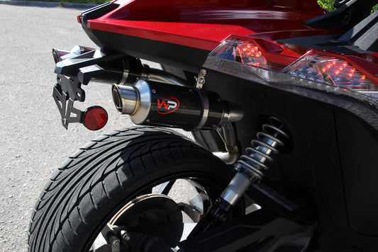 TWIST DYNAMICS WP 2020+ DUAL EXHAUST SYSTEM (CAT DELETE) WITH MINI RAM HORN HEADER FOR THE POLARIS SLINGSHOT (2020-2024)