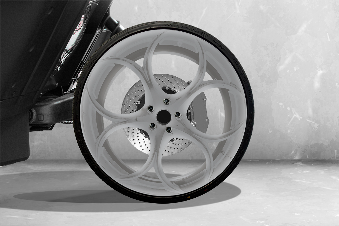 TWIST DYNAMICS FORGED ALUMINUM 22" AMMONITE WHEEL SET FOR THE POLARIS SLINGSHOT (2015-2024)