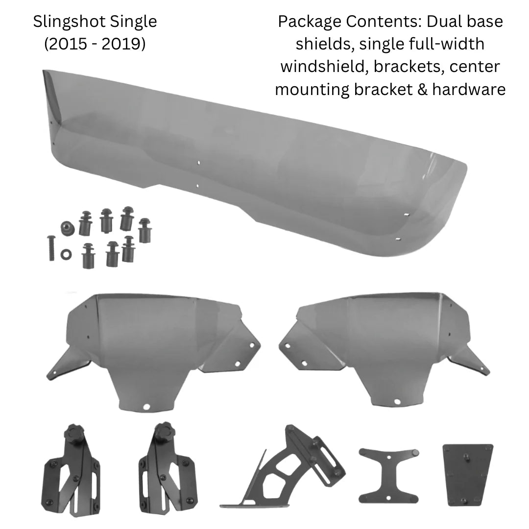 Madstad Adjustable Windshield System for Polaris Slingshot (2015 - 2019) Single/Blade Style