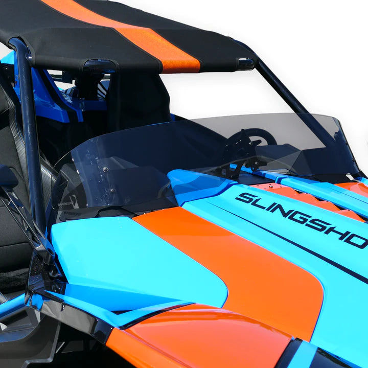 MADSTAD ENGINEERING 13" ADJUSTABLE BLADE WINDSHIELD SYSTEM FOR THE POLARIS SLINGSHOT (2020-2024)