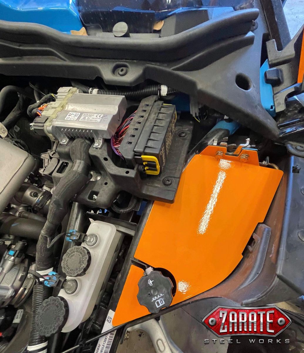 Zarate Steel Works Polaris Slingshot Under Hood Accent Panels (Pair) - Smooth