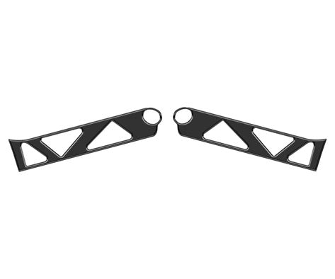 TUFSKINZ SIDE VIEW MIRROR UPPER ARM ACCENT TRIM FITS 2015-2023 FOR THE POLARIS SLINGSHOT