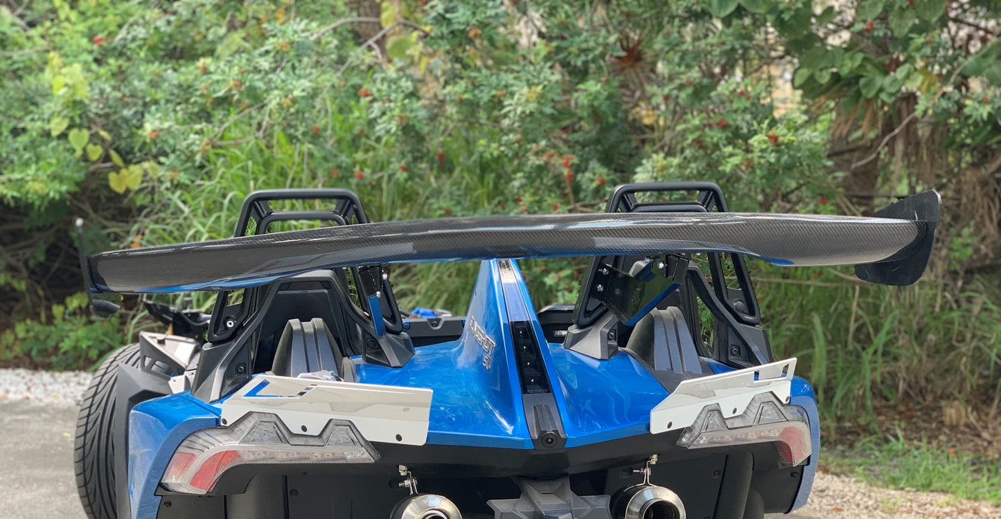 TWIST DYNAMICS REAR CARBON FIBER WING (NO MOUNTING BRACKETS) FOR THE POLARIS SLINGSHOT (2015-2024*)