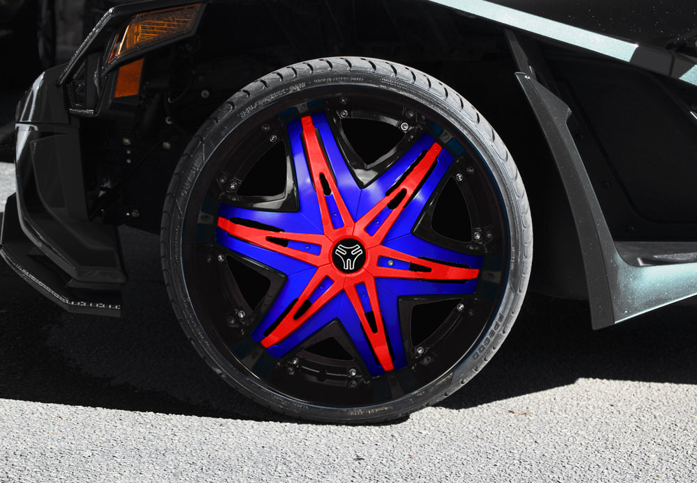 TWIST DYNAMICS 22" MATADOR CHROME WHEEL SET FOR THE POLARIS SLINGSHOT (2015-2024)