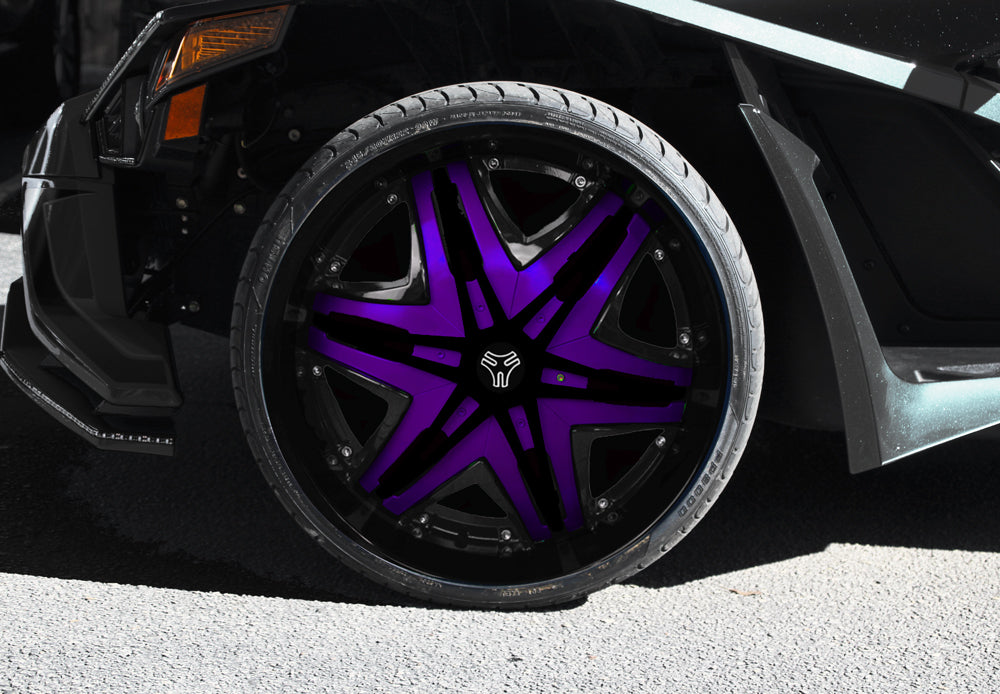 TWIST DYNAMICS 22" MATADOR CHROME WHEEL SET FOR THE POLARIS SLINGSHOT (2015-2024)