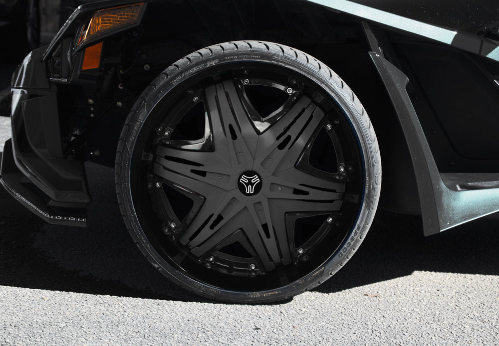 TWIST DYNAMICS 22" MATADOR CHROME WHEEL SET FOR THE POLARIS SLINGSHOT (2015-2024)