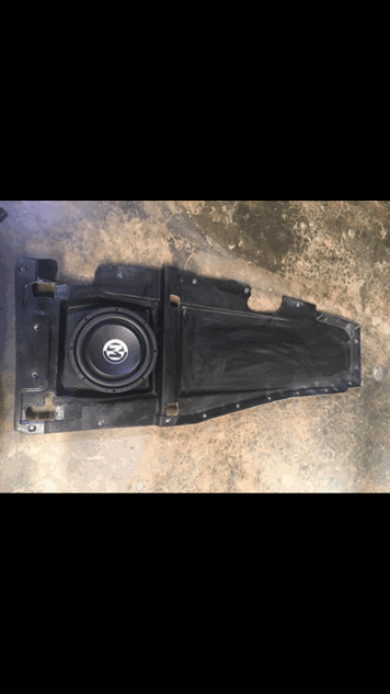 UAS UNDER SEAT SUBWOOFER ENCLOSURE W- FLOOR PAN