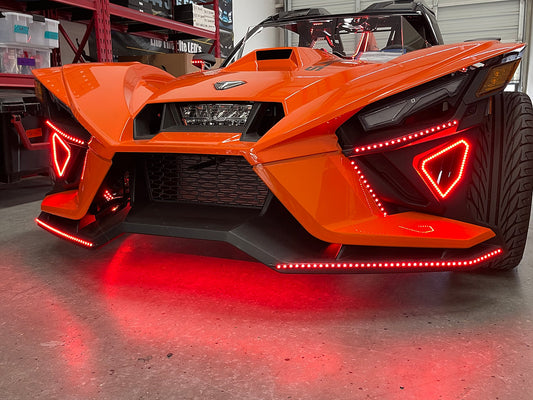 LITE THE NITE LEDS R TYPE CLEAR CHASE DYNAMIC FX KIT WITH WHEEL RINGS FOR THE POLARIS SLINGSHOT (2022-2024)