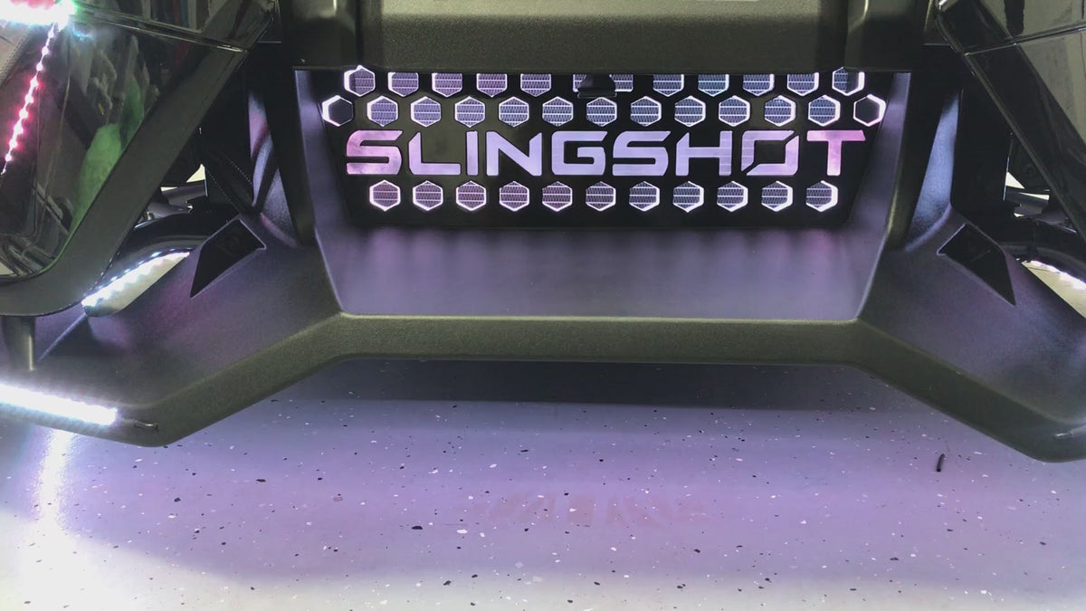 Lite the Nite 2019-and-earlier Slingshot grille — installed example from product video