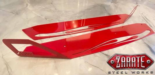 ZSW SS Flamed - Front End Bumper Splitters (2015-2025+)