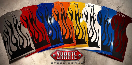ZSW SS Flamed Rear Splash Panel [2015-2024+]