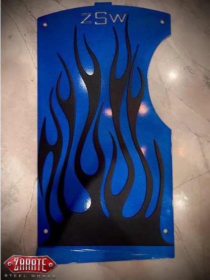 ZSW SS Flamed Rear Splash Panel [2015-2024+]