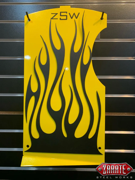 ZSW SS Flamed Rear Splash Panel [2015-2024+]