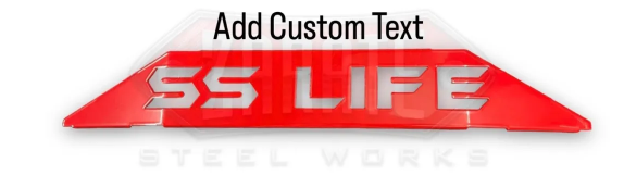 ZSW SS FRONT BUMPER LOWER ACCENT TRIM- CUSTOM TEXT (2015-2024+)