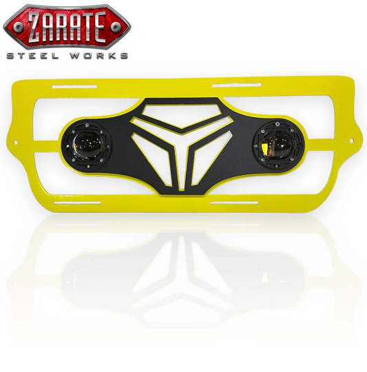 ZSW SS Front Center Grille- Logo'd Round LED (2015-2025+)