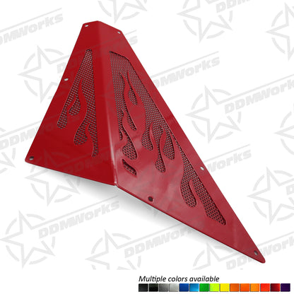 DDMWorks Polaris Slingshot Side Hood Vents, Firestorm (2015–2026) — manufacturer photo 1