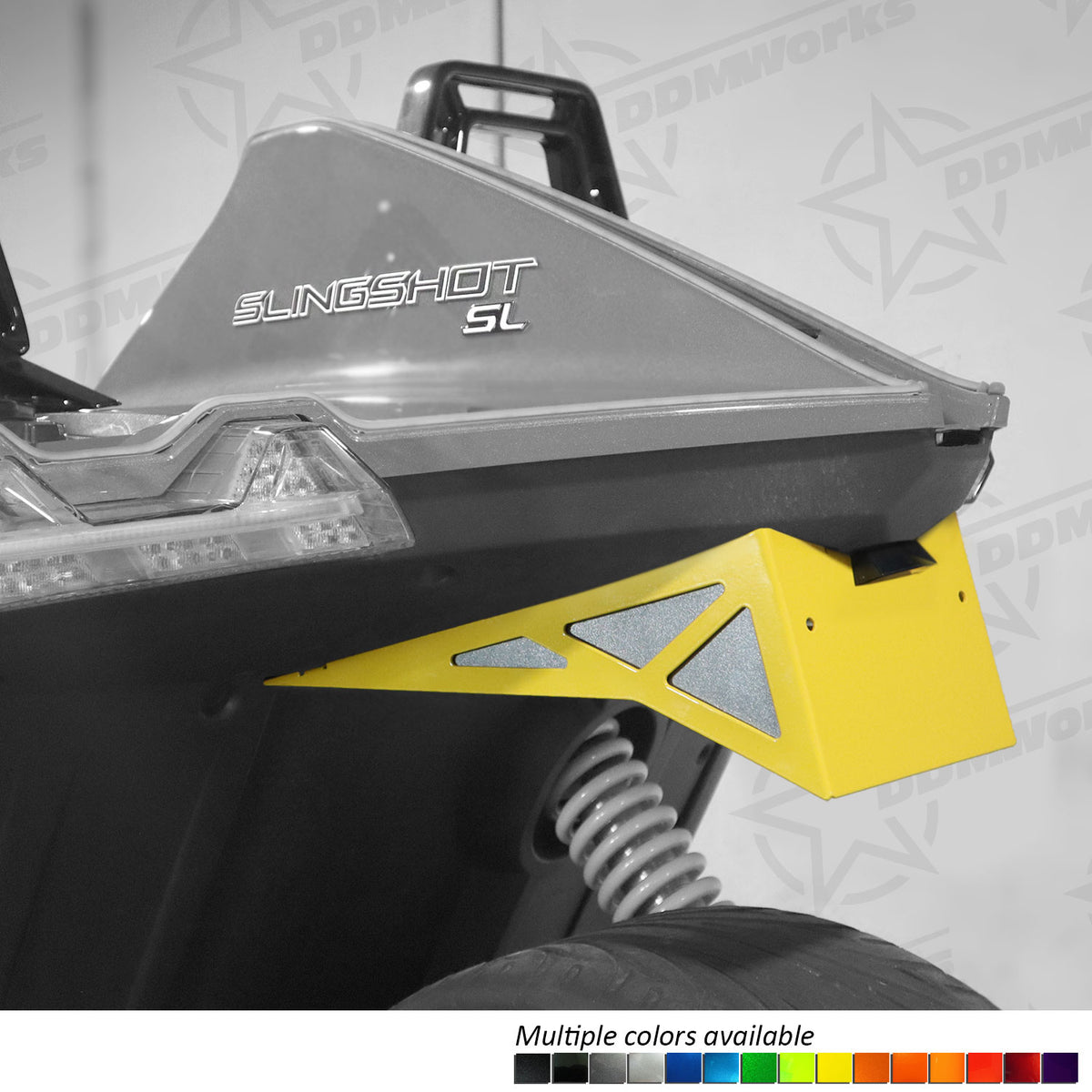 DDMWorks Original Style, License Plate Relocation Kit for Polaris Slingshot (2015–2026) — manufacturer photo 1
