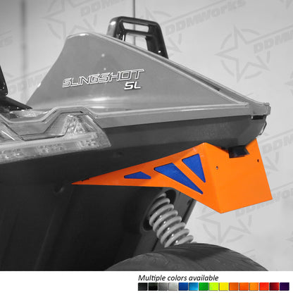DDMWorks Angle Cut, License Plate Relocation Kit for Polaris Slingshot (2015–2026) — manufacturer photo 1