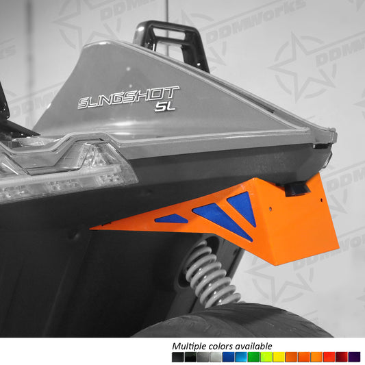 DDMWorks Angle Cut, License Plate Relocation Kit for Polaris Slingshot (2015–2026) — manufacturer photo 1