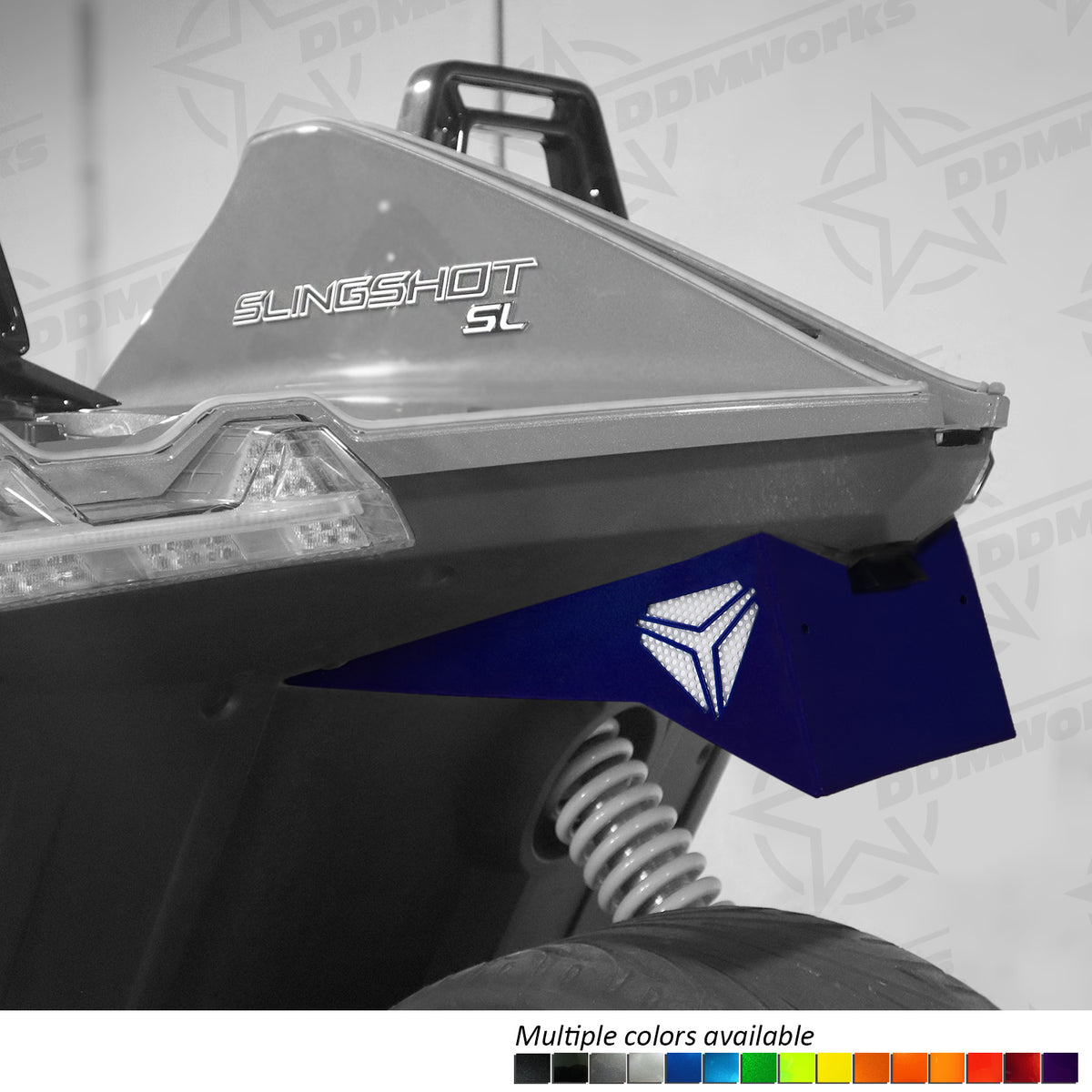 DDMWorks Logo, License Plate Relocation Kit for Polaris Slingshot (2015–2026) — manufacturer photo 1