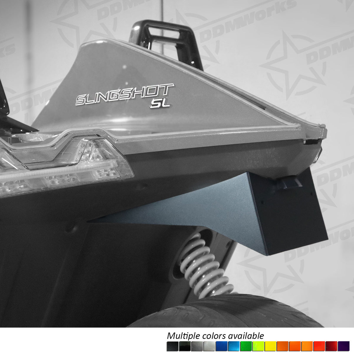 DDMWorks Solid, License Plate Relocation Kit for Polaris Slingshot (2015–2026) — manufacturer photo 1