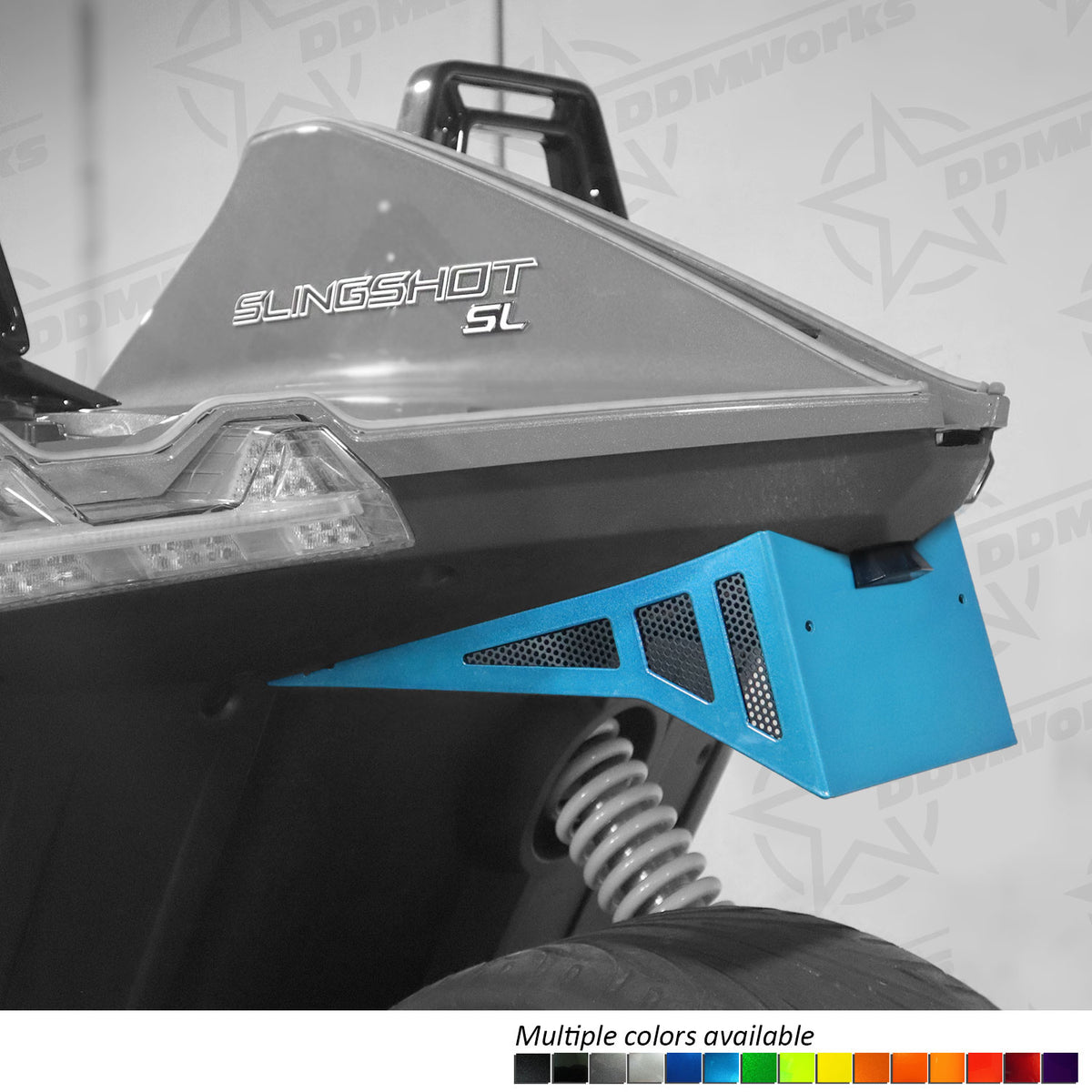 DDMWorks Trinity, License Plate Relocation Kit for Polaris Slingshot (2015–2026) — manufacturer photo 1