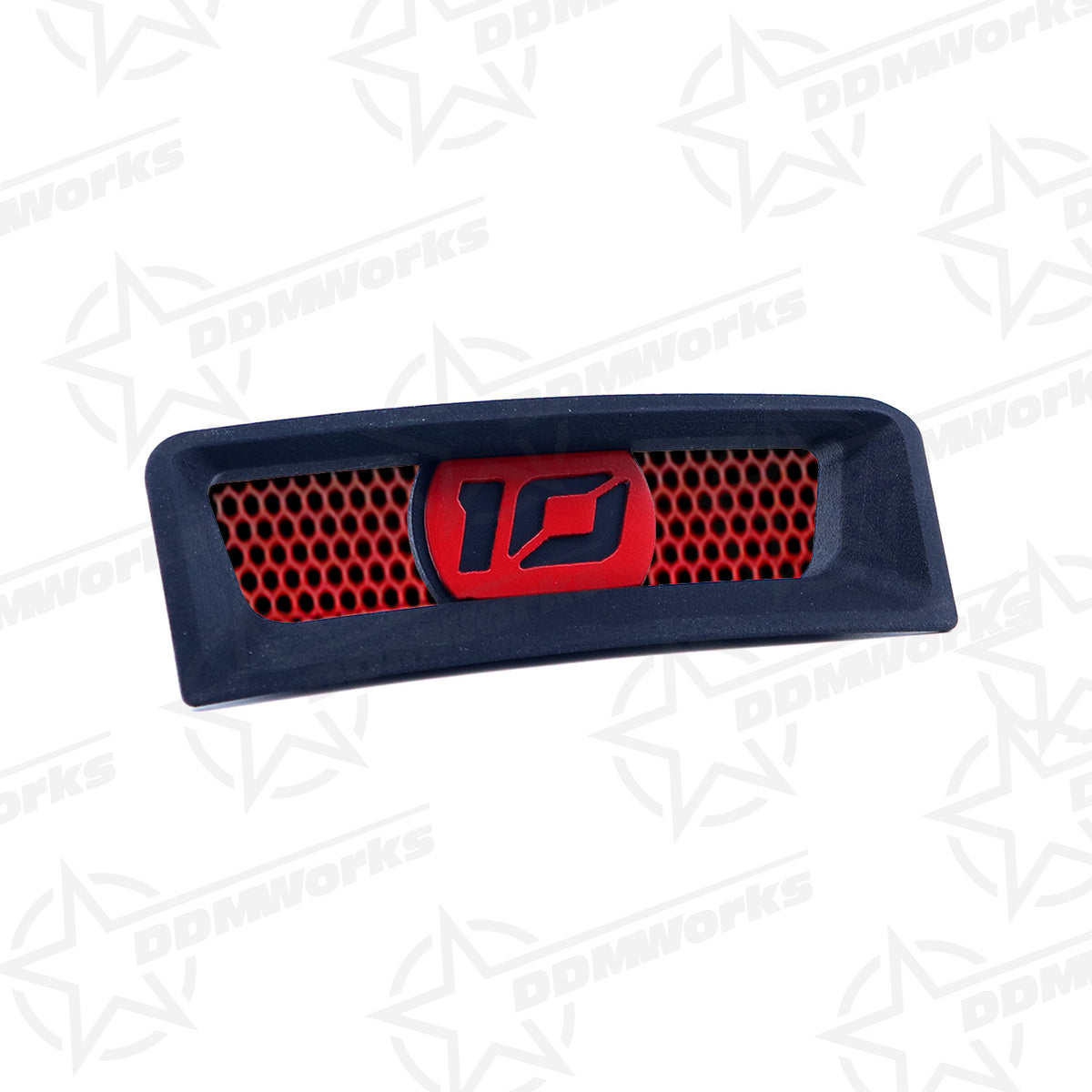 DDMWorks Vented Sport Hood Grille for 10th Anniversary Polaris Slingshot (2025) — manufacturer photo 2