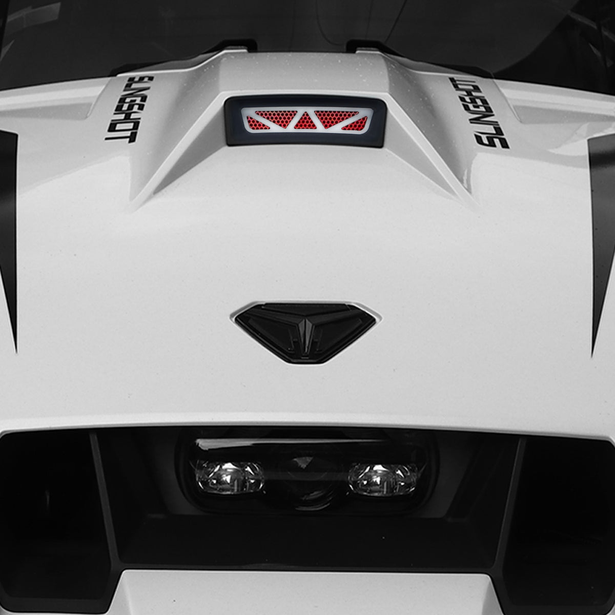 DDMWorks Vented Sport Hood Grille for Polaris Slingshot, Original Design (2015–2026) — manufacturer photo 2