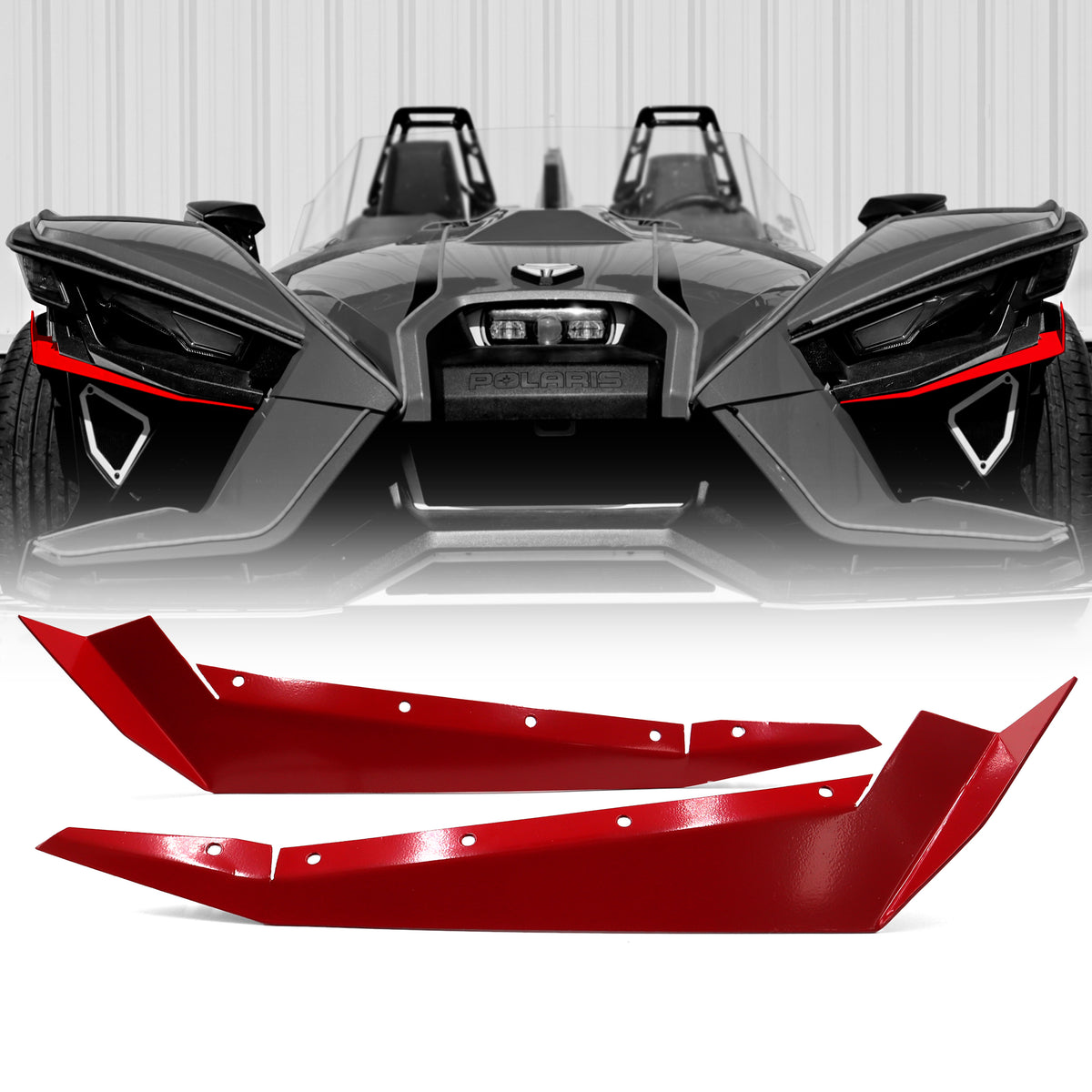 DDMWorks Front Aero Canards for 2020-2024 Polaris Slingshot — manufacturer photo 1
