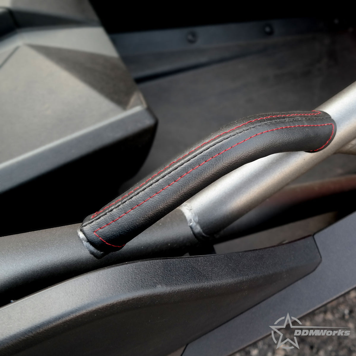 DDMWorks Upholstered and Padded Grab Handle for Polaris Slingshot (2015–2026) — manufacturer photo 1