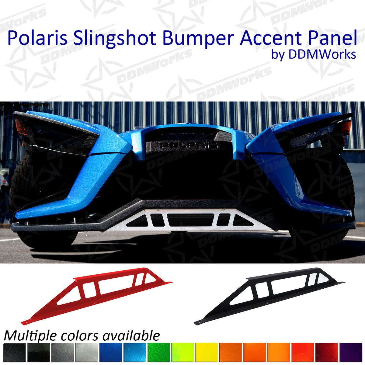 DDMWorks Lower Bumper Accent Panel for the Polaris Slingshot, Q Style (2015–2024) — manufacturer photo 2