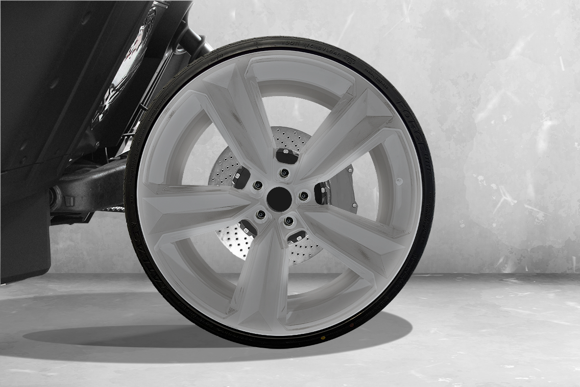 TWIST DYNAMICS FORGED ALUMINUM 22" MEGALODON WHEEL SET FOR THE POLARIS SLINGSHOT (2015-2024)