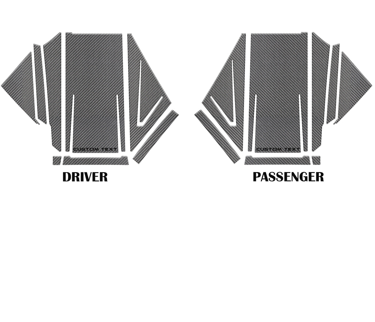 Tufskinz Dashboard Accent Trim With Custom Text Option Fits 2020-2026 Polaris Slingshot