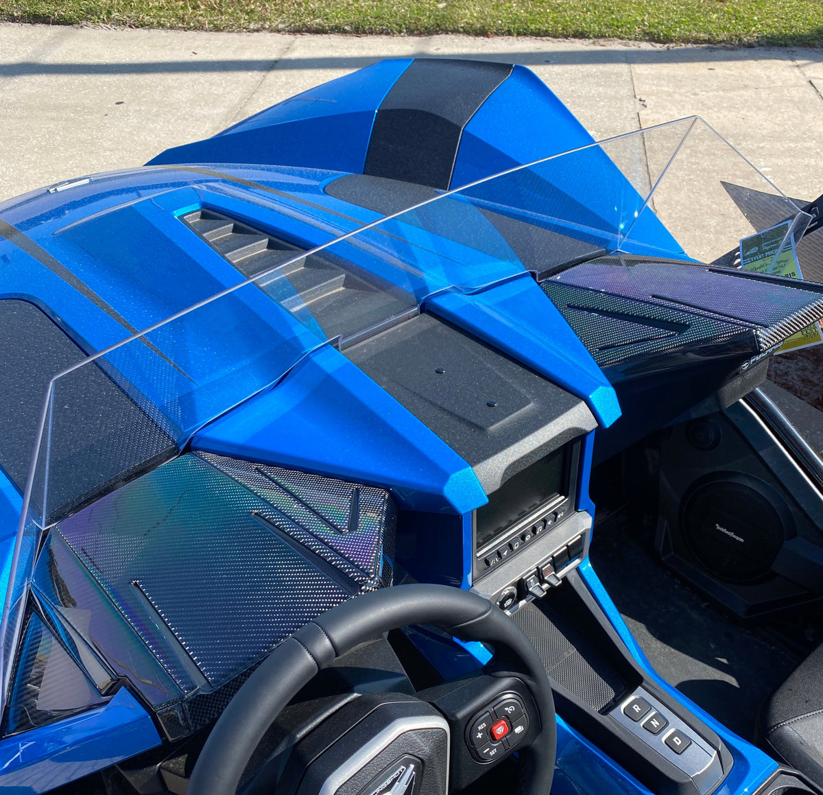 Tufskinz Dashboard Accent Trim With Custom Text Option Fits 2020-2026 Polaris Slingshot