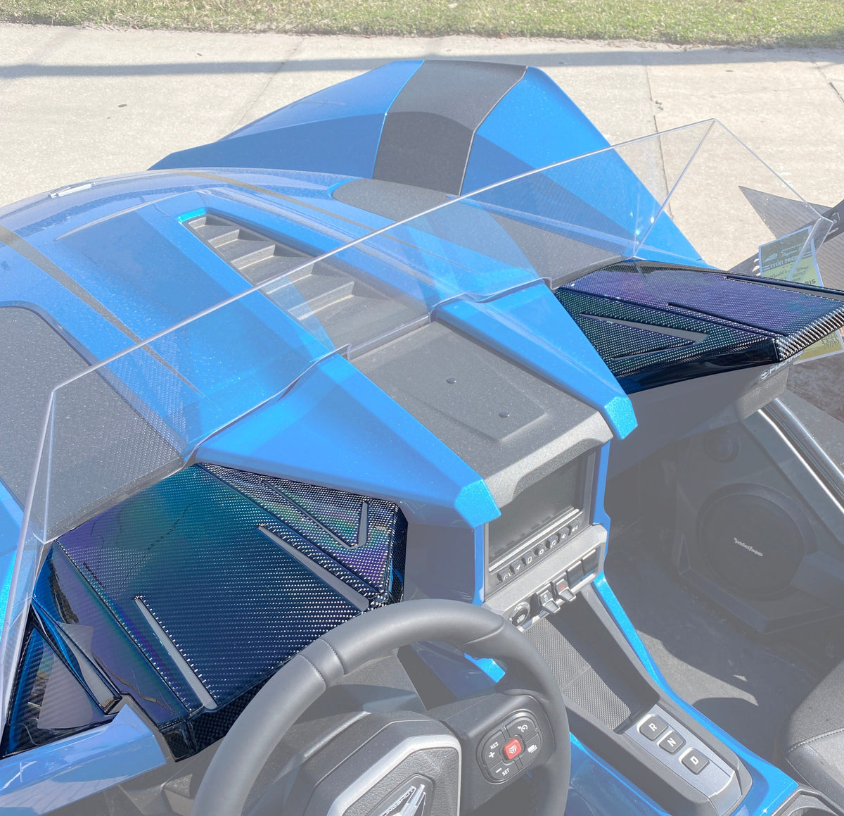 Tufskinz Dashboard Accent Trim With Custom Text Option Fits 2020-2026 Polaris Slingshot