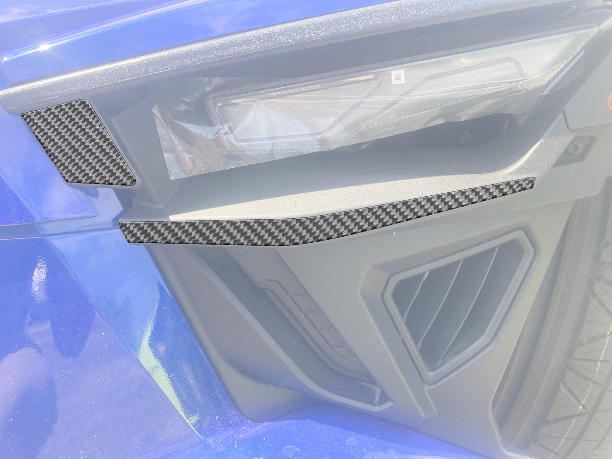Tufskinz Headlight Lower Accent Trim Fits 2015-2027 Polaris Slingshot