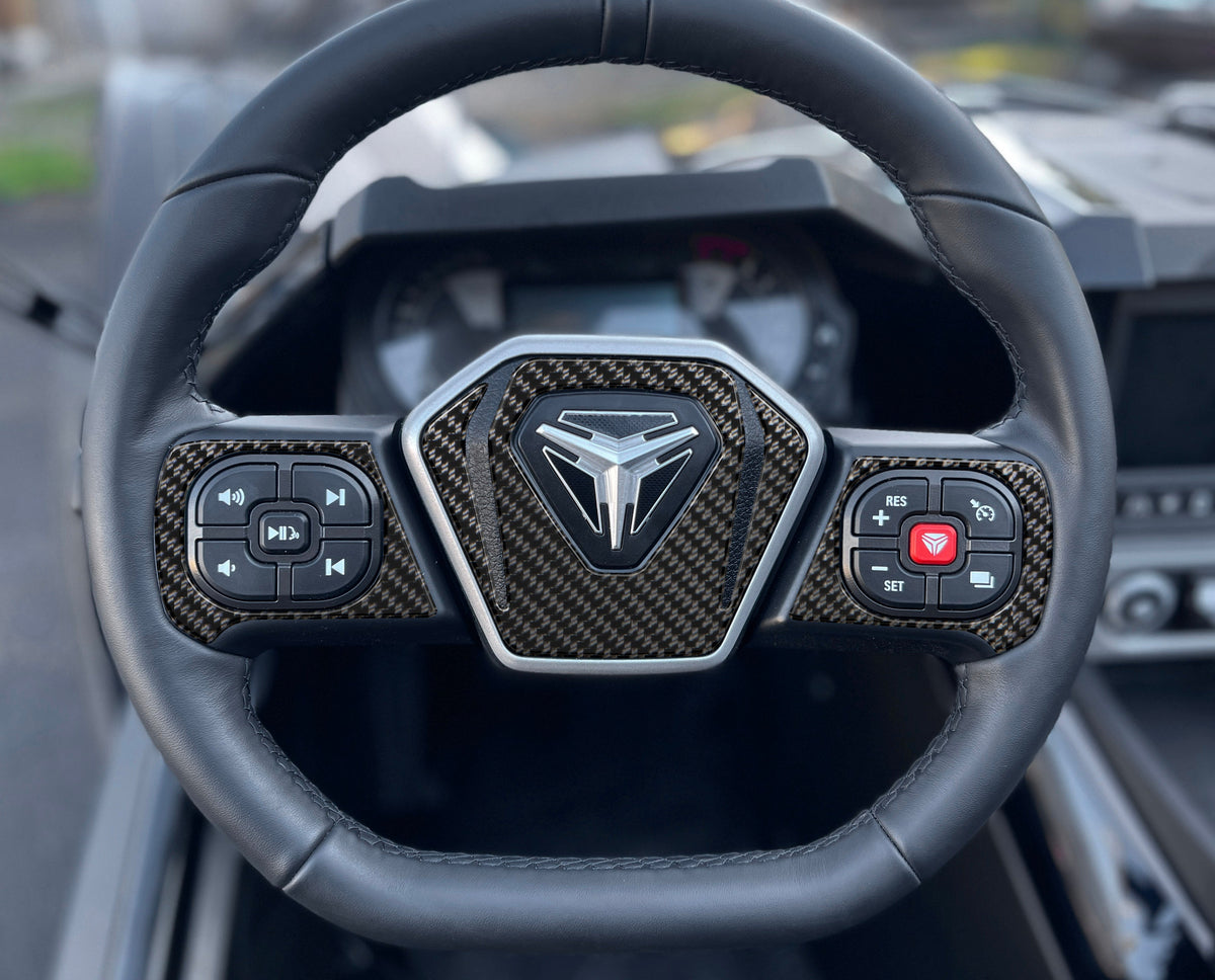 Tufskinz Steering Wheel Accent Trim Fits 2020-2027 Polaris Slingshot