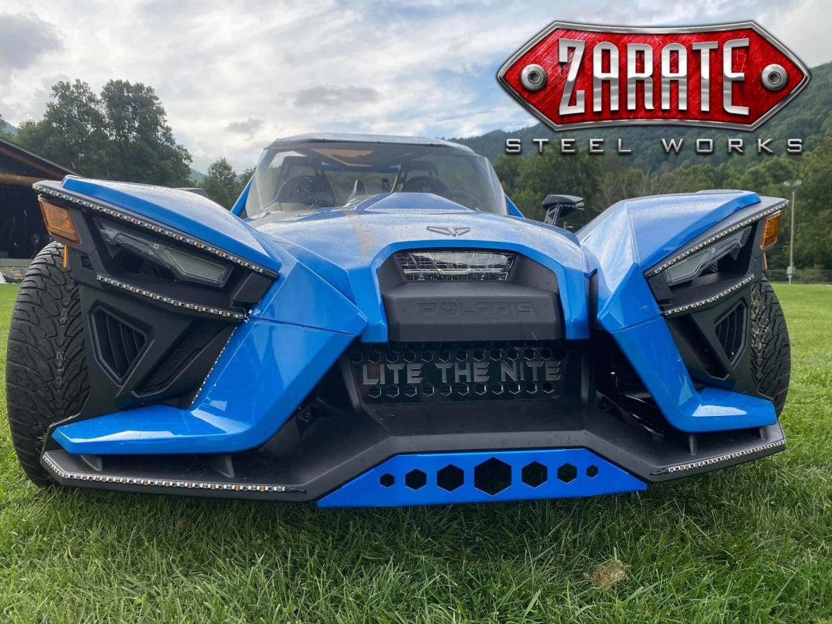 Zarate Steel Works Polaris Slingshot Front Bumper Lower Accent Trim - Honeycomb