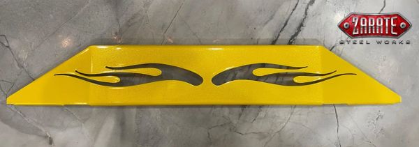 Zarate Steel Works Polaris Slingshot Front Bumper Lower Accent Trim - Flamed