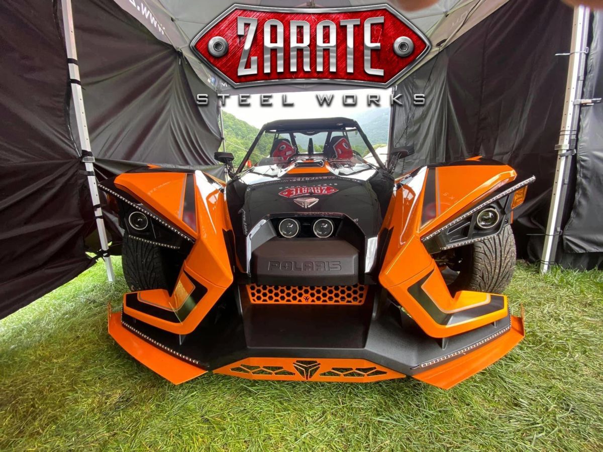 Zarate Steel Works Polaris Slingshot Front Bumper Lower Accent Trim - SS Logo