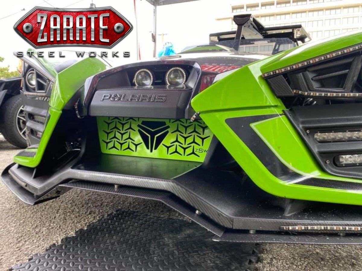 Zarate Steel Works Polaris Slingshot Logo'd Grille