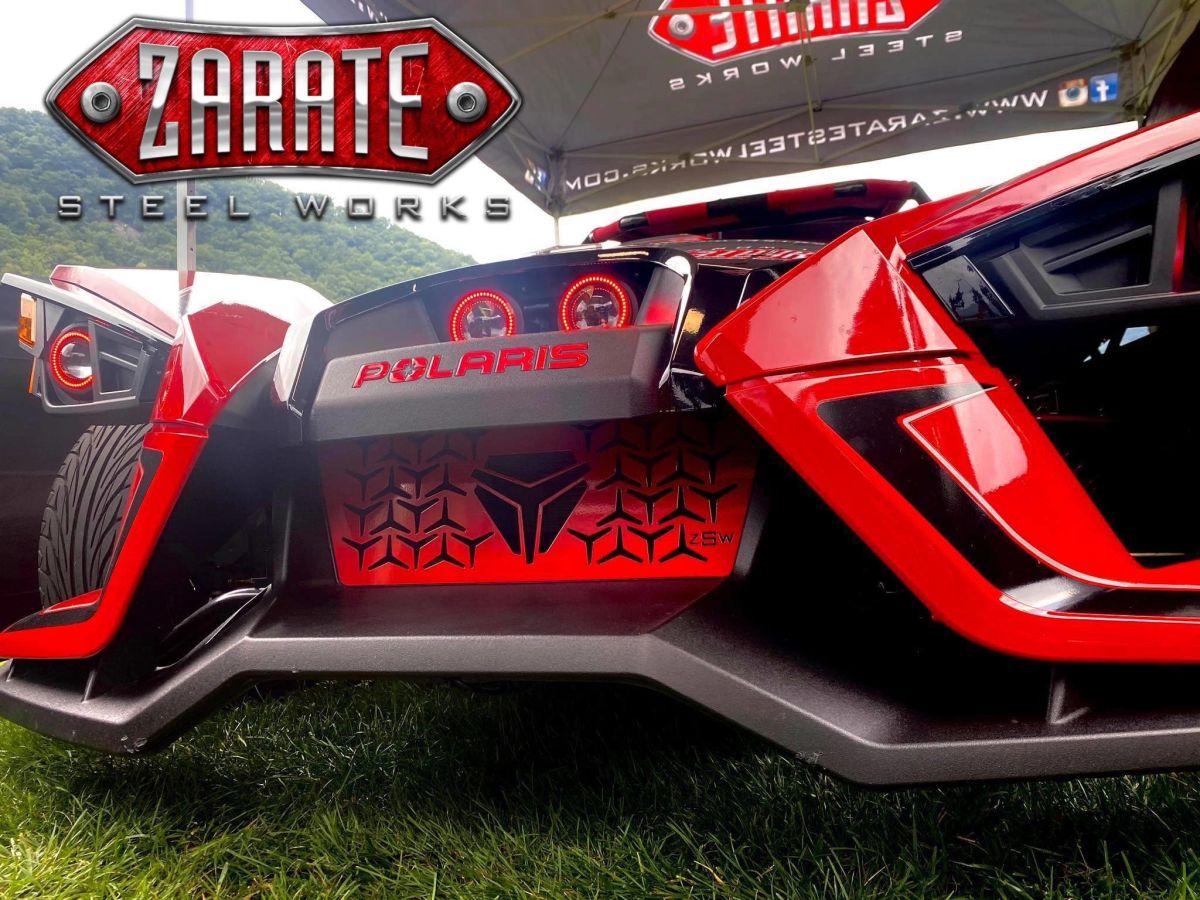 Zarate Steel Works Polaris Slingshot Logo'd Grille