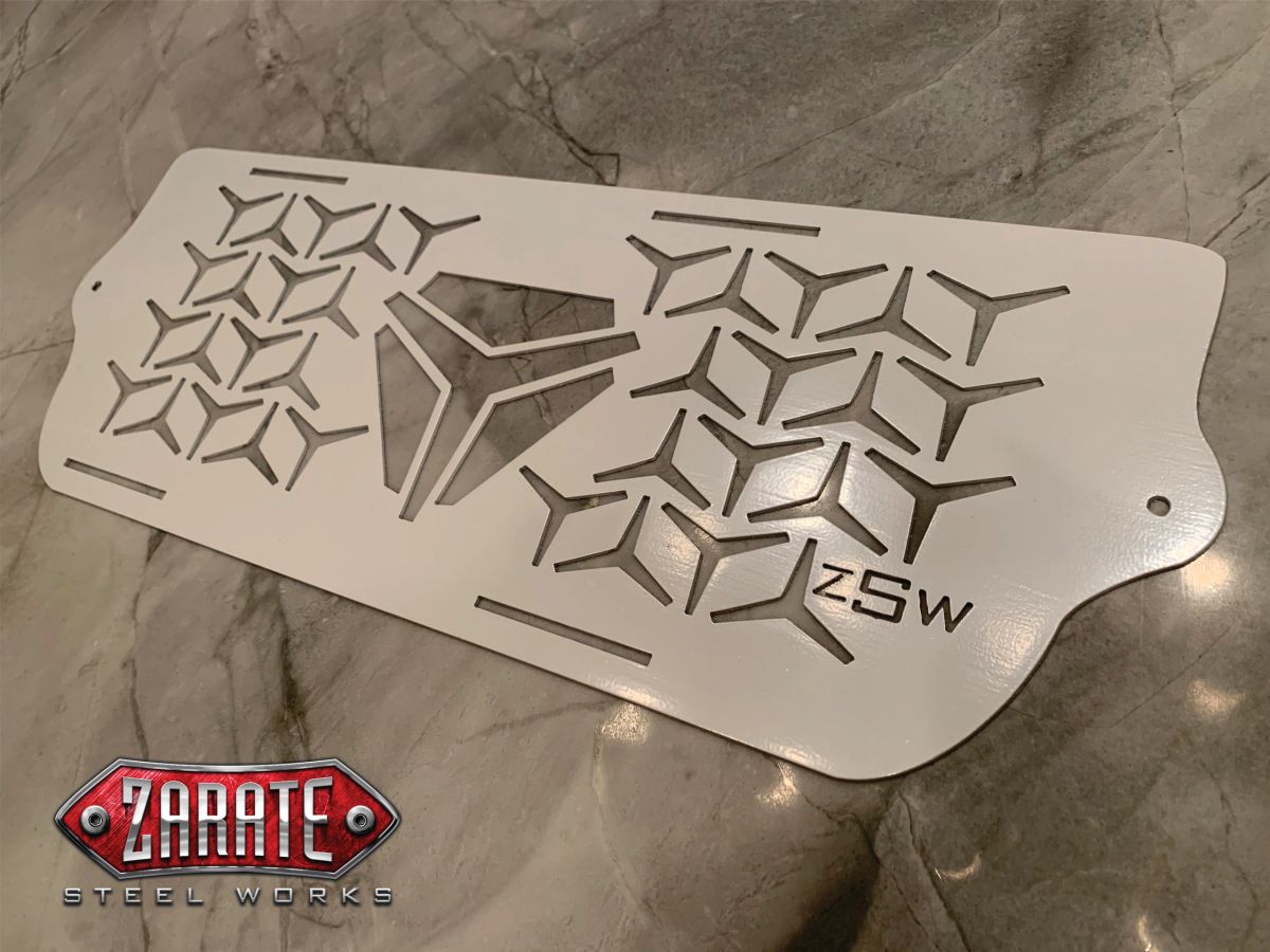 Zarate Steel Works Polaris Slingshot Logo'd Grille