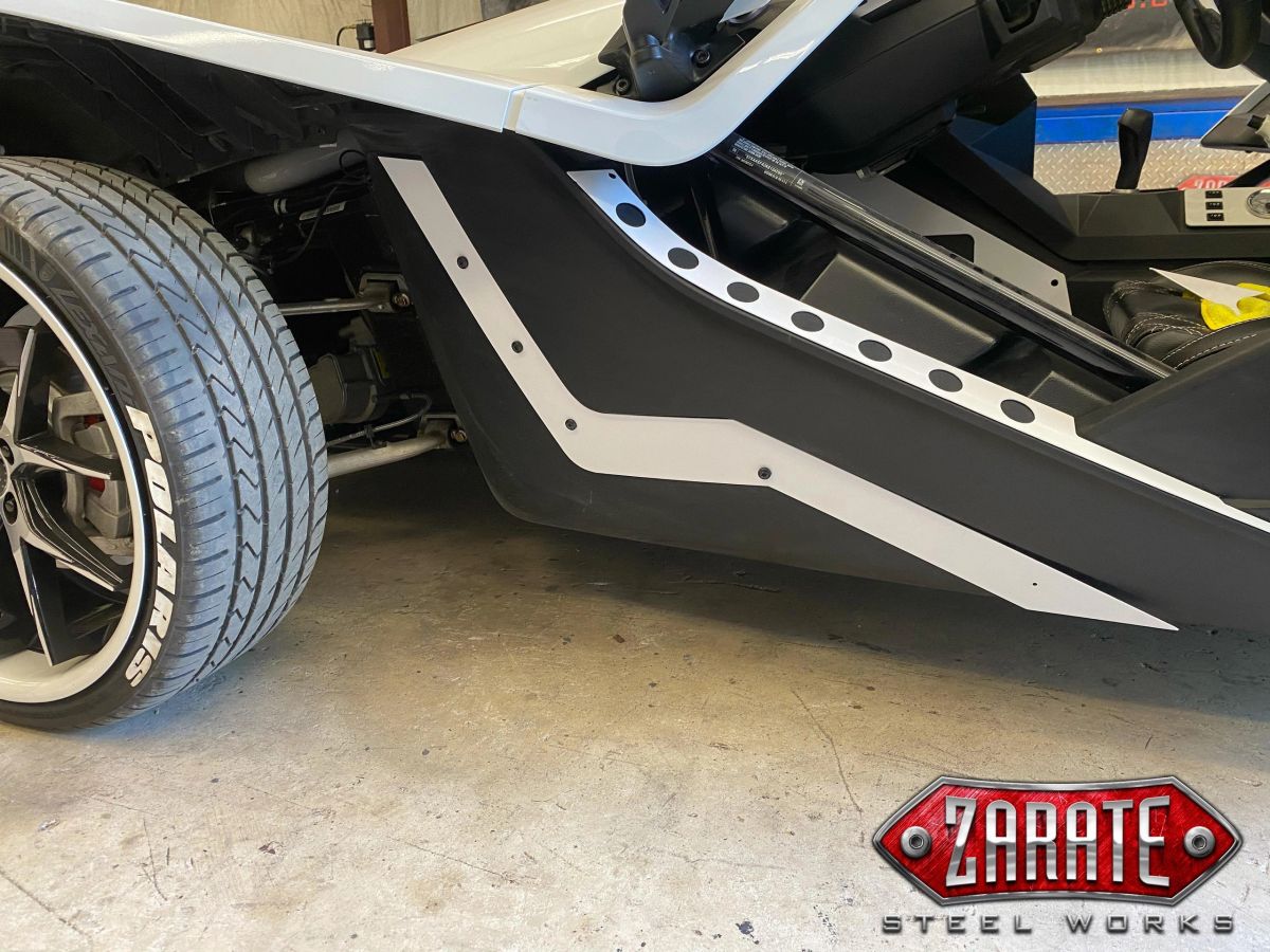 Zarate Steel Works Polaris Slingshot Side Fender Delete Trim Kit (Pair) - Smooth