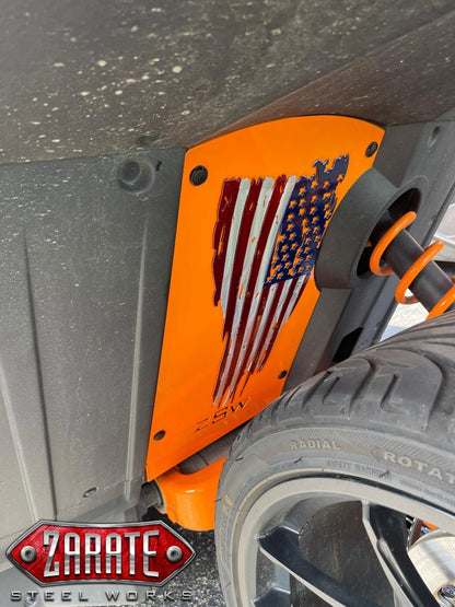 Zarate Steel Works Polaris Slingshot Tattered Flag Rear Splash Panel
