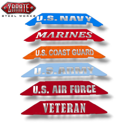 Zarate Steel Works Polaris Slingshot Front Bumper Lower Accent Trim - U.S. Armed Forces