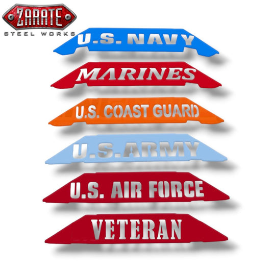 Zarate Steel Works Polaris Slingshot Front Bumper Lower Accent Trim - U.S. Armed Forces